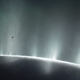 Artist’s impression of Cassini diving through the Enceladus plume in 2015.